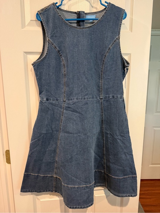 Draper James Dresses & Skirts - NWT Draper James Sleeveless Denim A-Line Dress Size 16 Blue Zip Back